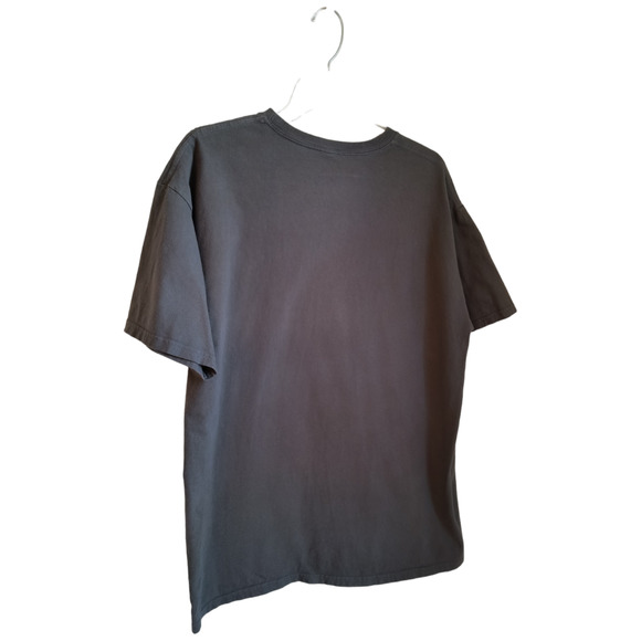 AC DC Band T-Shirt Men's L Gray Cotton  Embroidered Patch Short Sleeve Crewneck - Picture 7 of 11